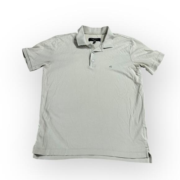 Rag & Bone Polo Shirt Men's XS Gray Pima Cotton Short Sleeve Collared Pullover - Picture 1 of 8